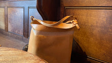 Load image into Gallery viewer, Wabi Sabi Leather Basket - NATURAL VEG TAN
